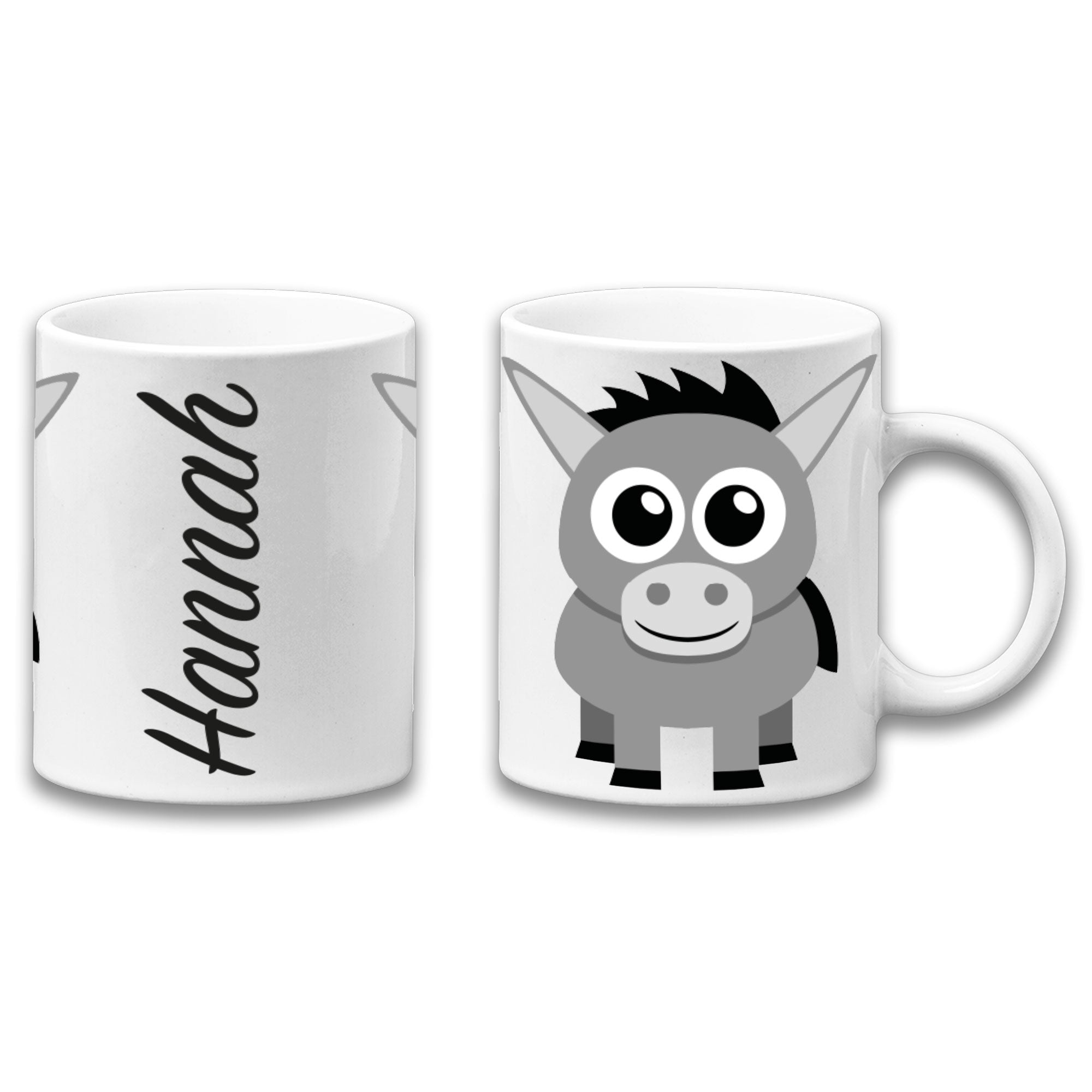 Adorable Donkey Personalised Your Name Gift Mug-0