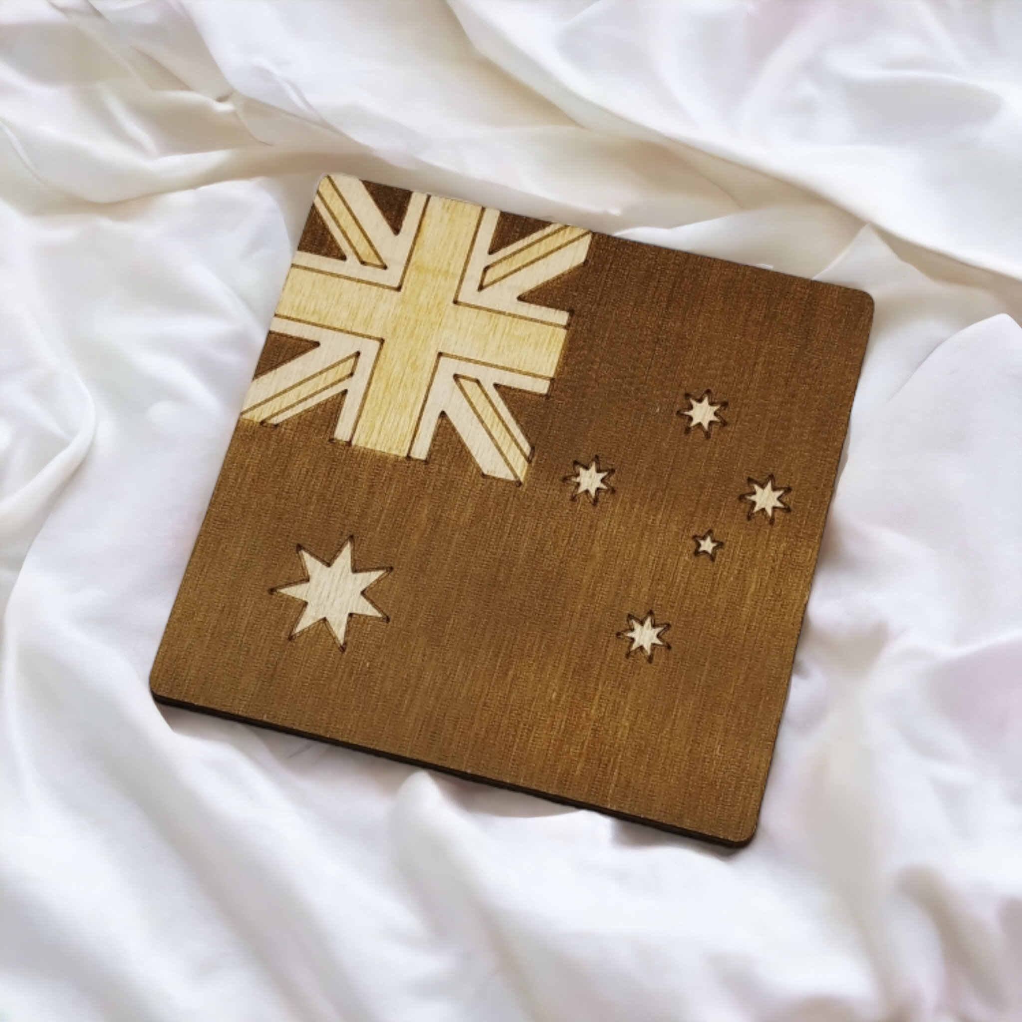 Flags Wooden Coasters - Handmade Gift - Housewarming - Wood Kitchenware-5