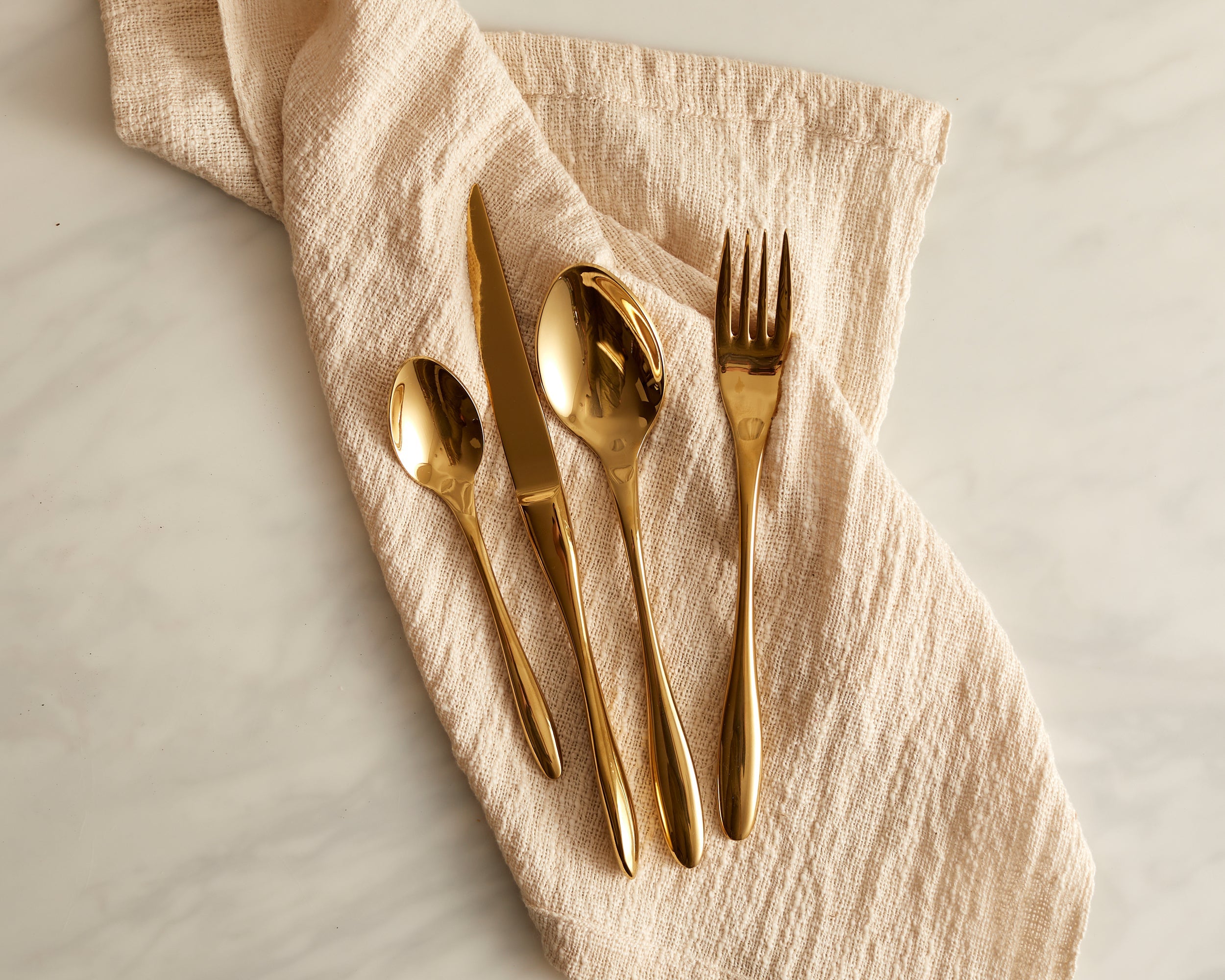 Milan Gold Stainless Steel Cutlery Sets x16/24 pieces-0
