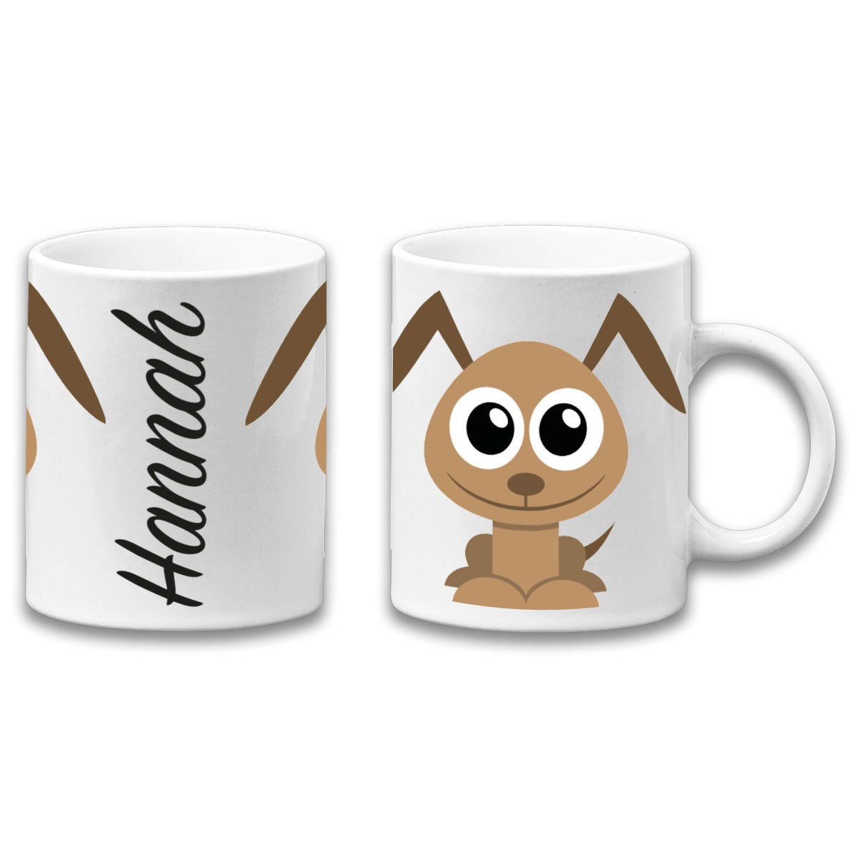 Adorable Dog Personalised Your Name Gift Mug-0