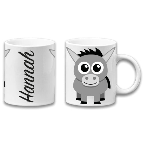 Adorable Donkey Personalised Your Name Gift Mug-0