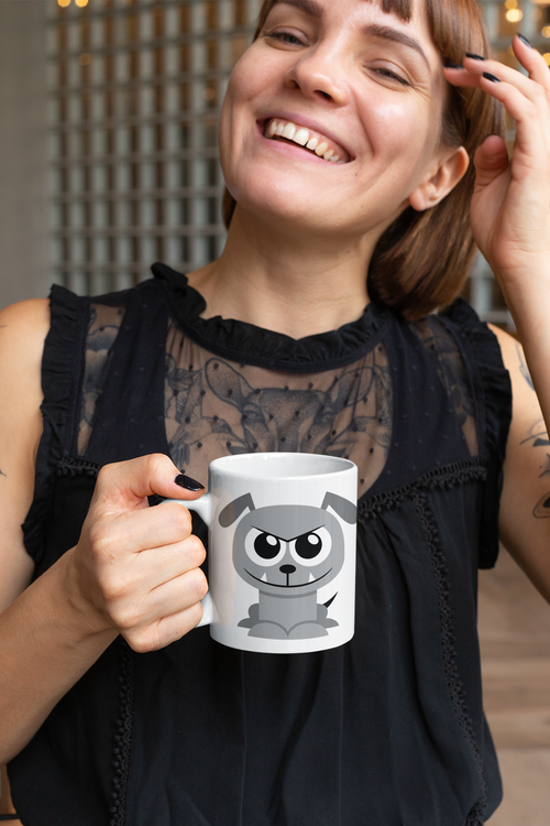 Adorable Dog Personalised Your Name Gift Mug-1