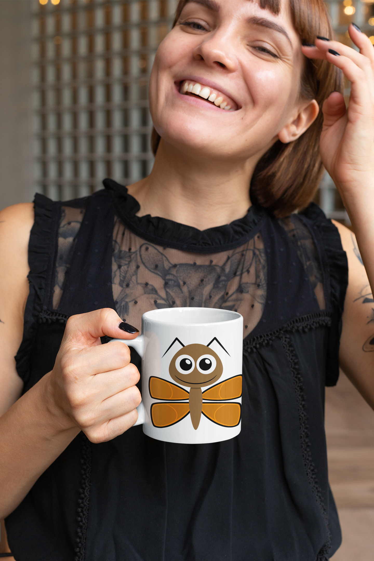 Adorable Snail Insect Personalised Your Name Gift Mug-3