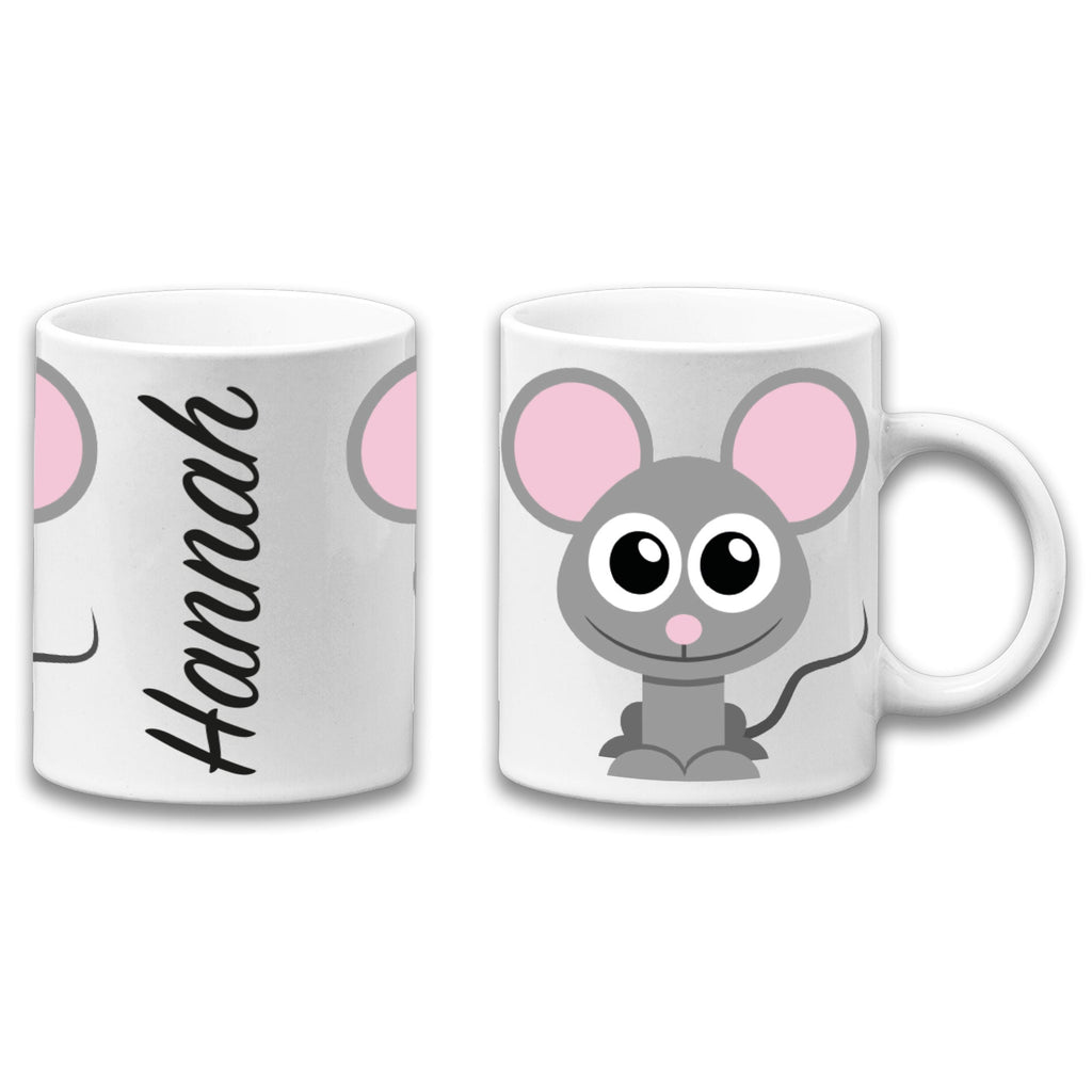 Adorable Mouse Personalised Your Name Gift Mug-0