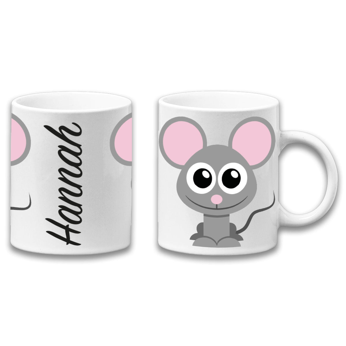 Adorable Mouse Personalised Your Name Gift Mug-0
