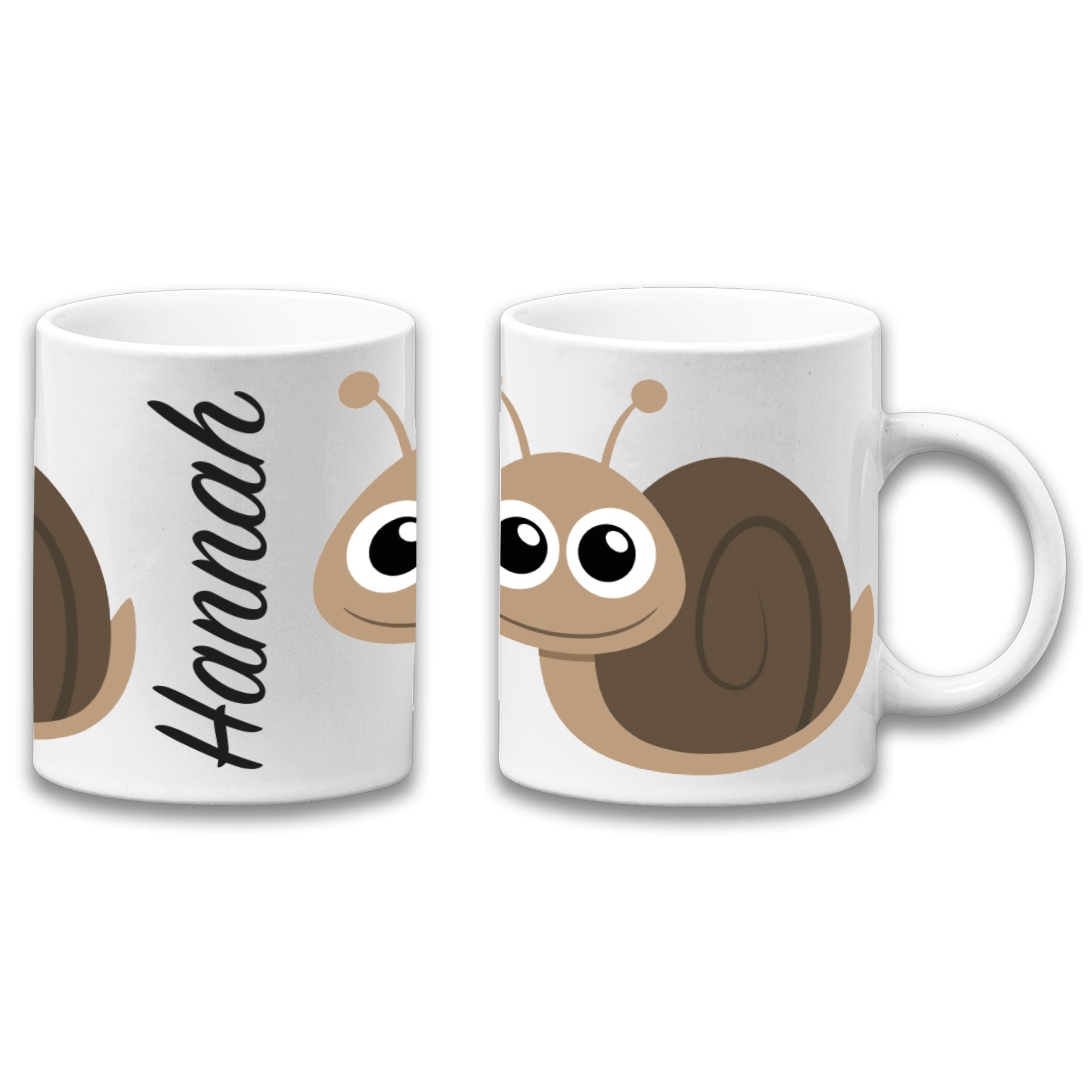 Adorable Snail Insect Personalised Your Name Gift Mug-0